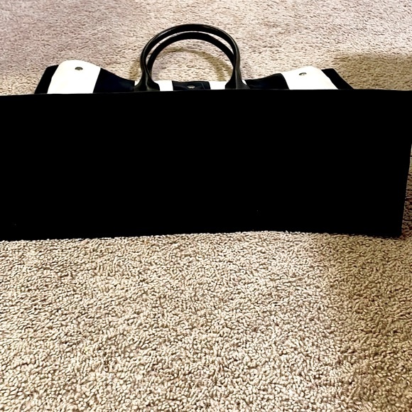 NEW RARE SAINT LAURENT Rive Gauche YSL Cabas Striped large Tote bag - Picture 7 of 10